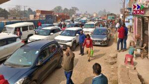 Massive Traffic Jam on Mahatma Gandhi Setu After Multi-Vehicle Collision