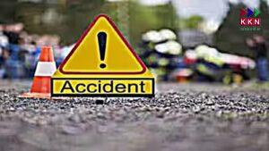 Fatal Accident in Muzaffarpur: Speeding Bike Hits Cyclist, Then Crashes Under Bus