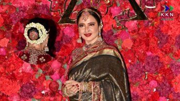 Rekha Stuns in a 20-Year-Old Saree at Aadar Jain’s Wedding: A Timeless Fashion Icon