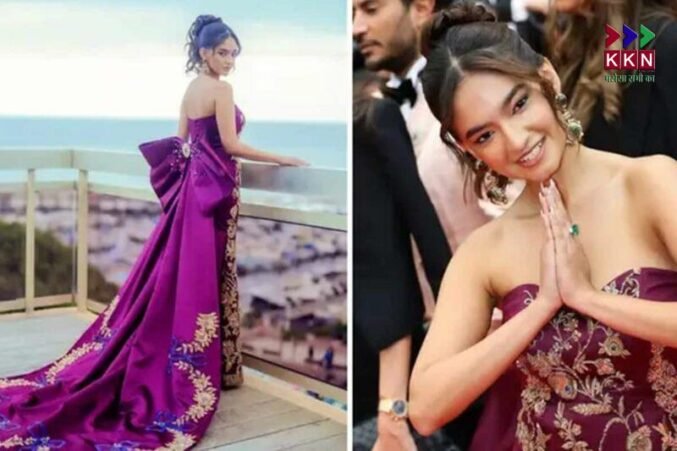 Anushka Sen makes stunning Cannes red carpet debut in royal purple mermaid gown
