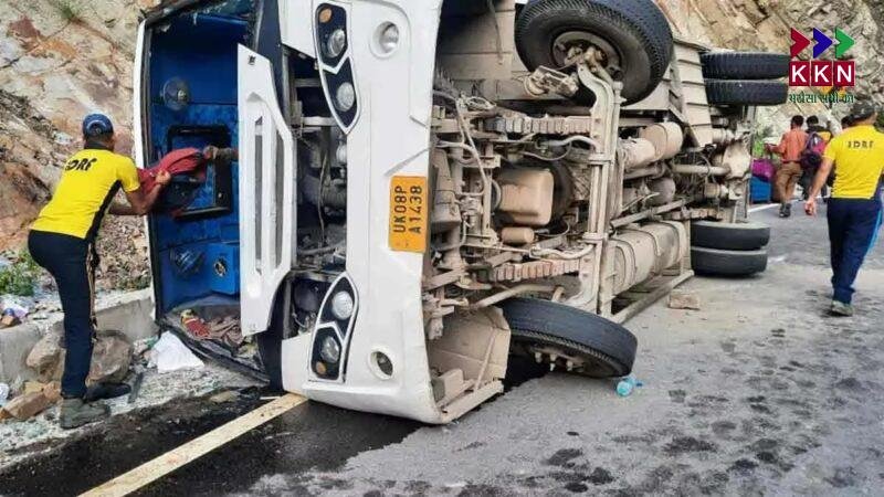 Passenger Bus En Route to Kedarnath Overturns Near Pipladali