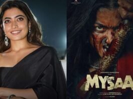 Rashmika Mandanna Reveals Intense Look for Her Upcoming Film 'Mysaa'