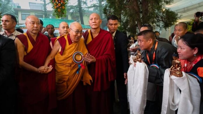 Kiren Rijiju, Pema Khandu Attend Dalai Lama’s 90th Birthday Celebrations at Tsuglagkhang Temple in Dharamshala