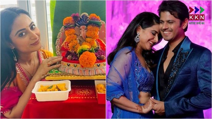 Aishwarya Sharma Celebrates Ganesh Chaturthi Alone,