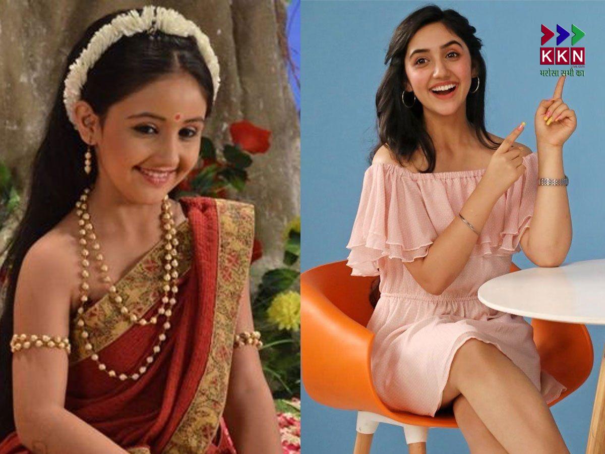 Then and now pictures of Ashnoor Kaur showing her transformation from a child actress to a young television star.